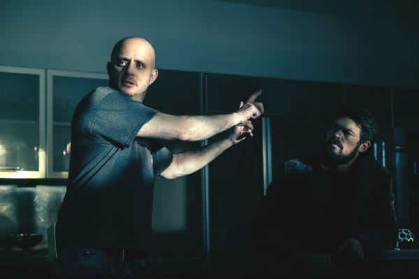 Eric Kripke on the set of The Boys