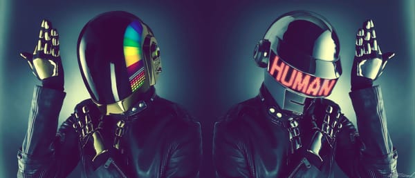 It's the Daft Punk robots. That's the joke.