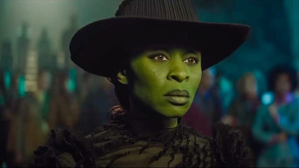 Cynthia Erivo stands as Elphaba in Wicked